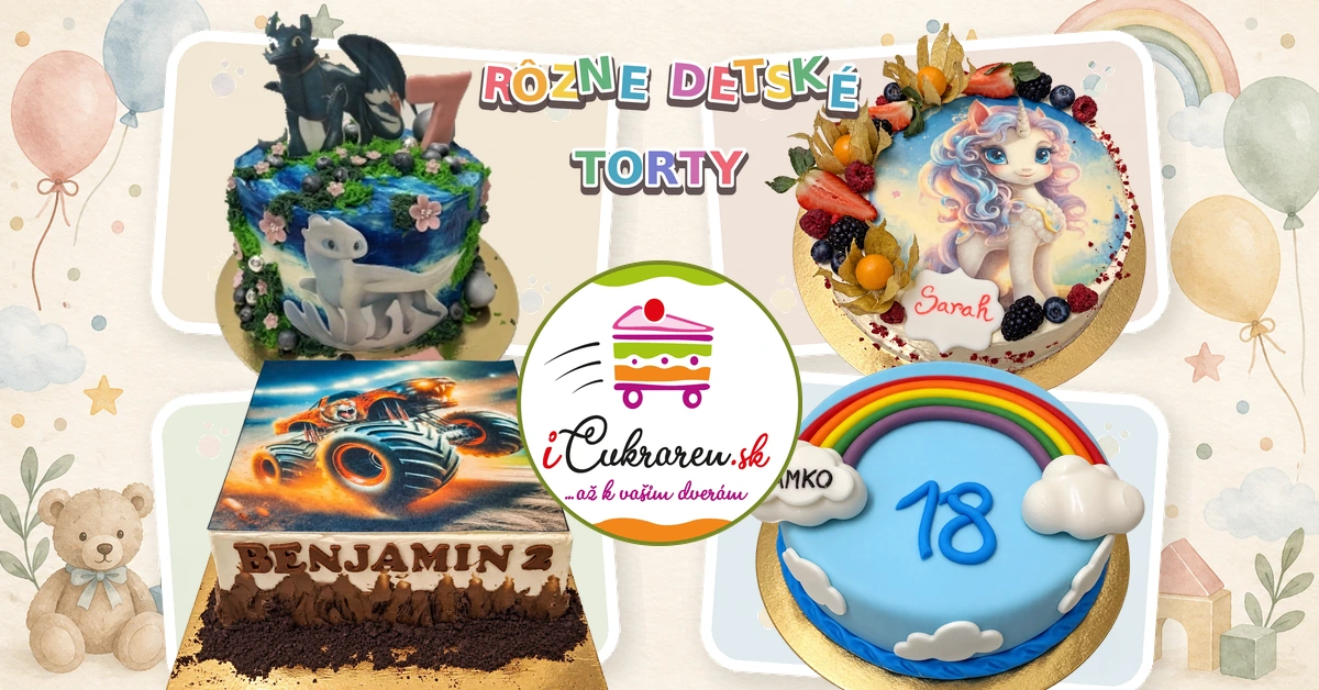 Rôzne detské torty
