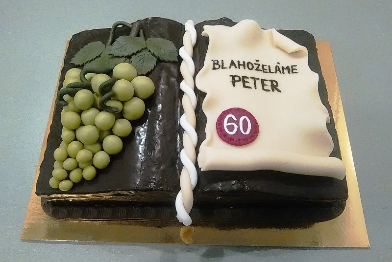 Torta Kniha pre vinára (víno)