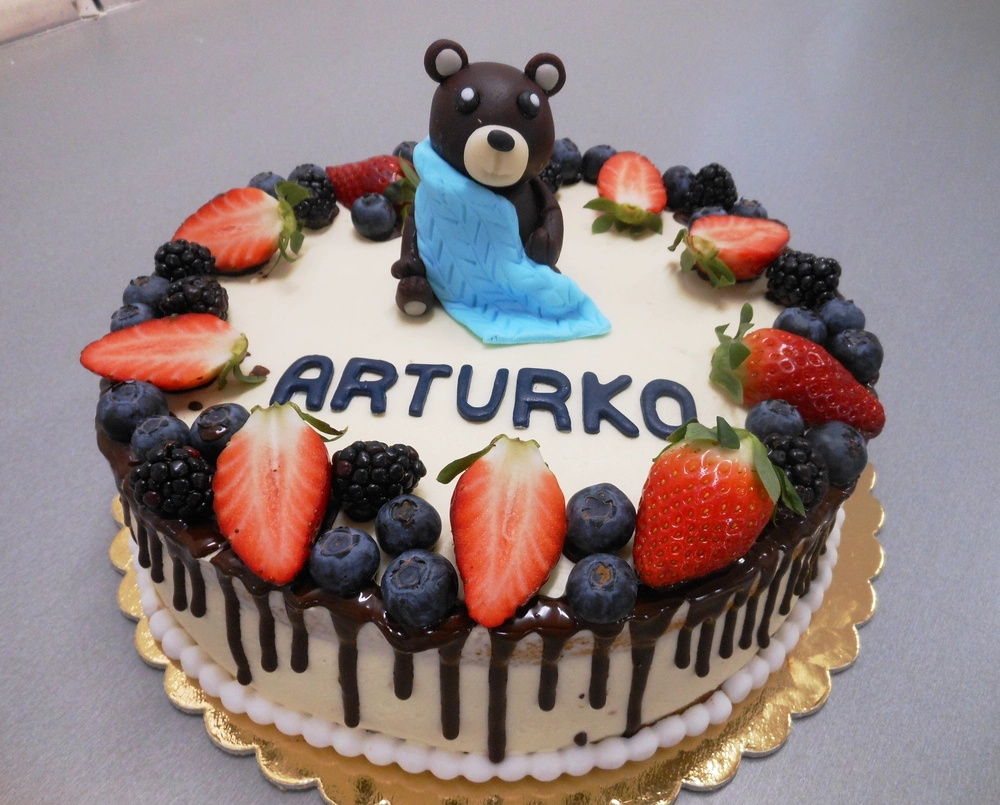 Torta Macko a ovocie
