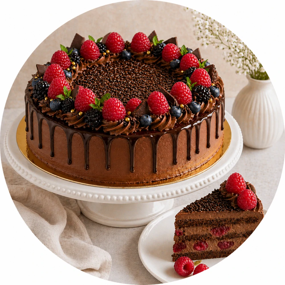 Čoko-malinová torta deluxe