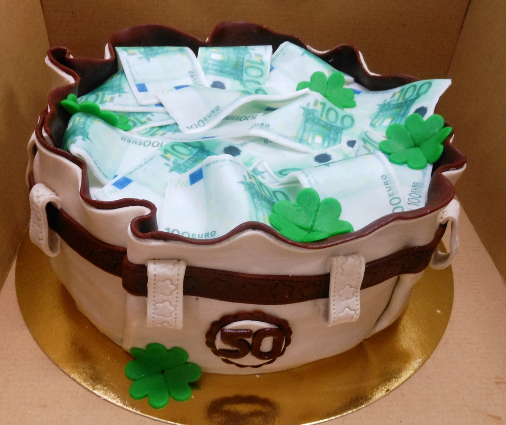 Torta Mešec plný peňazí