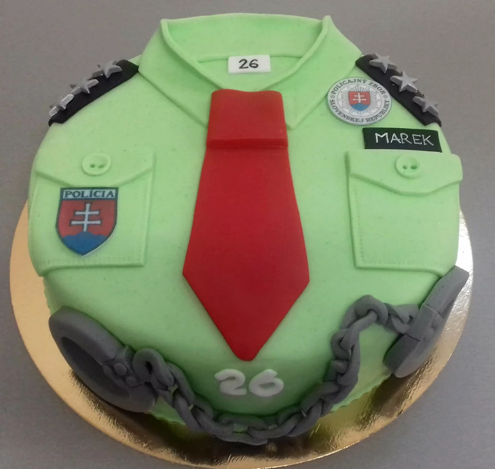 Torta Polícia uniforma