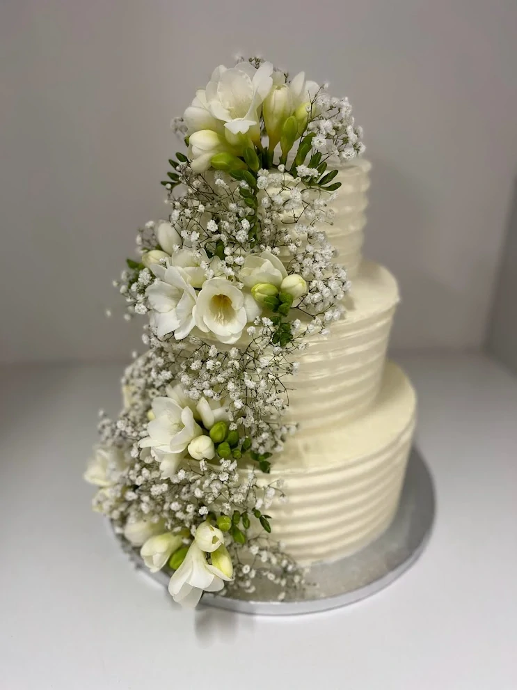 Torta Svadobná so živými kvetmi