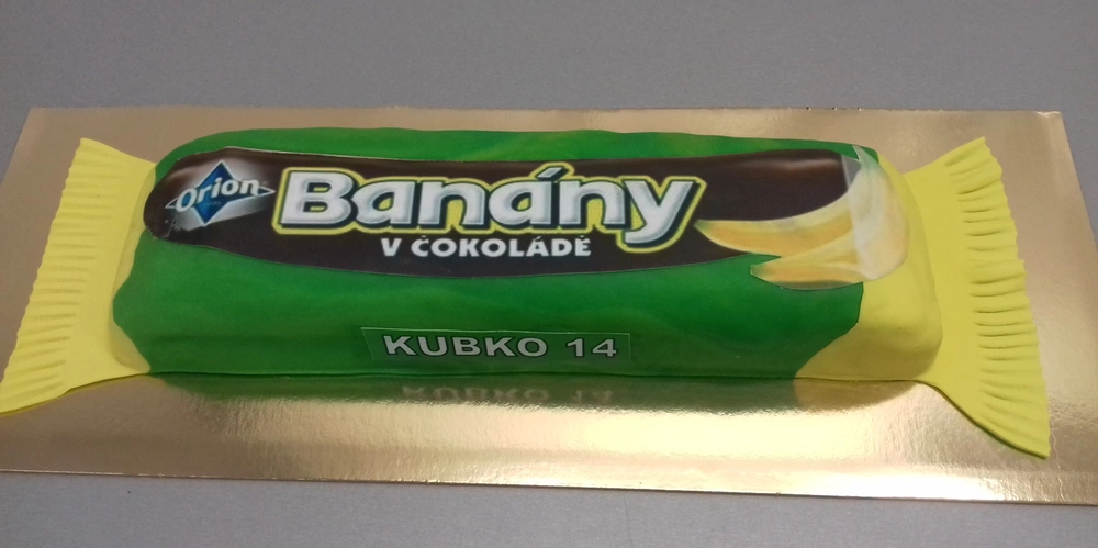 Torta Sladkosť Banány v čokoláde (môže byť aj iný druh)