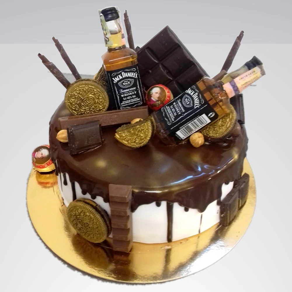 Torta Whiskey (cena vrátane flaštičiek)