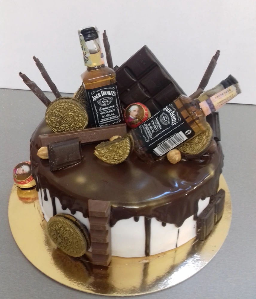 Torta Whiskey (cena vrátane flaštičiek)
