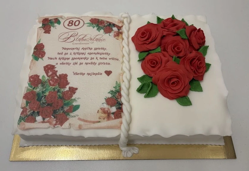 Torta Kniha Jubileum