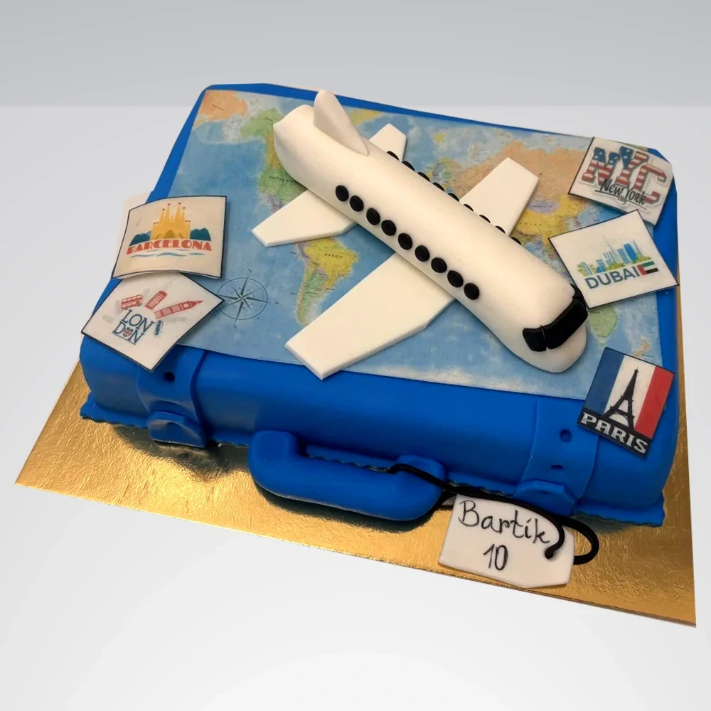 Torta Cestovanie, Lietadlo