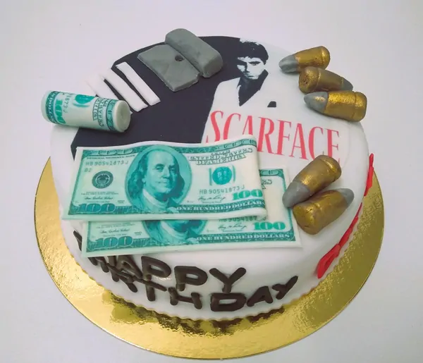 Torta Mafia Zjazvená tvár Scarface