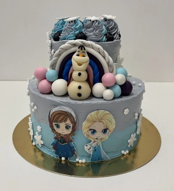 Torta Frozen, Ľadové kráľovstvo, Anna, Elsa, Olaf