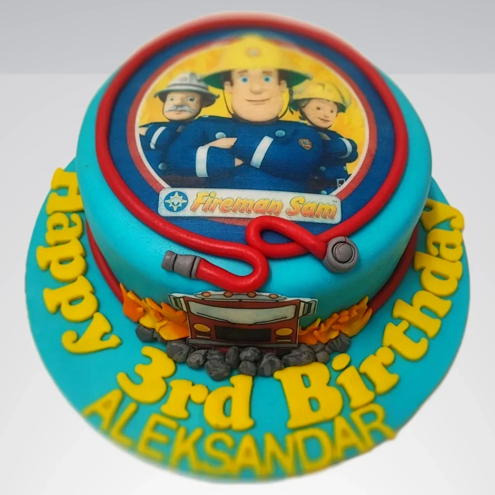 Torta Požiarnik Sam