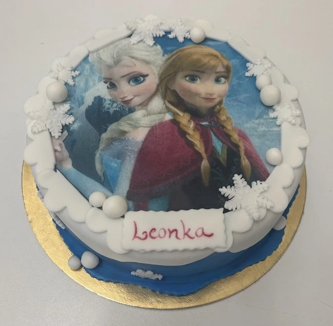Torta Frozen, Ľadové kráľovstvo, Anna a Elsa