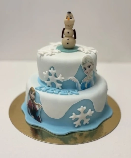 Torta Frozen, Ľadové kráľovstvo, Anna, Elsa, Olaf