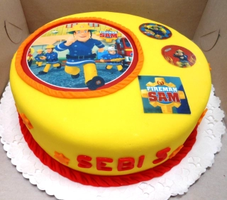 Torta Požiarnik Sam