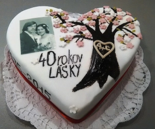 Torta Svadobná, výročie