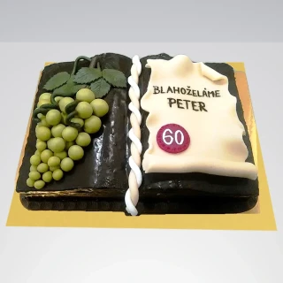 Torta Kniha pre vinára (víno)