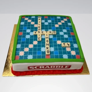 Torta Scrabble