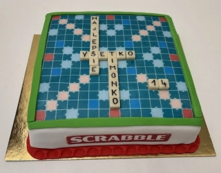 Torta Scrabble