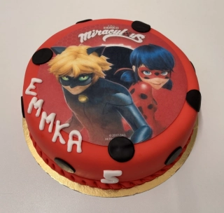 Torta Čarovná lienka Miraculous Ladybug