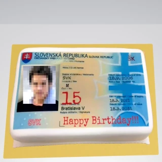 Torta Občiansky preukaz