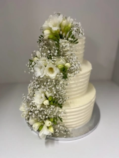 Torta Svadobná so živými kvetmi