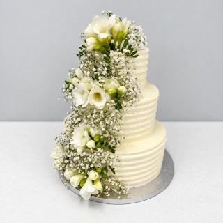 Torta Svadobná so živými kvetmi