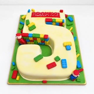 Torta Lego číslo (môže byť aj iné číslo)