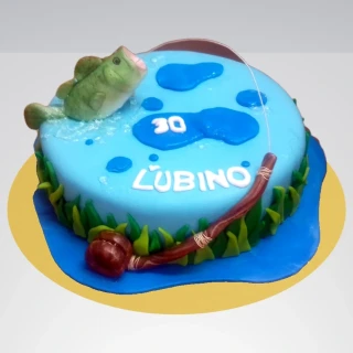 Torta Ryba zlatá rybka pre rybára