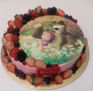 Torta Máša a medveď