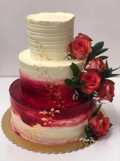 Torta Svadobná so živými kvetmi