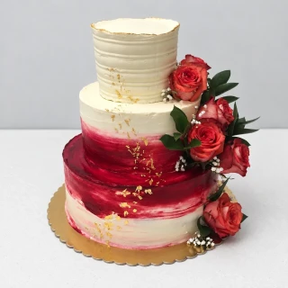 Torta Svadobná so živými kvetmi