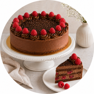 TORTA Čokoládovo-malinová 