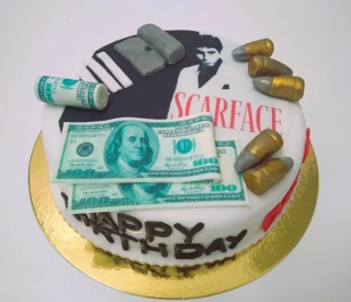 Torta Mafia Zjazvená tvár Scarface