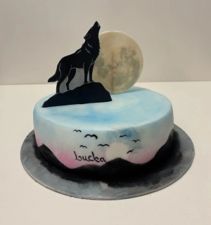 Torta Vlk a mesiac