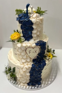 Torta Svadba, pávy