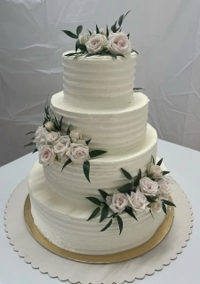 Torta Svadobná so živými kvetmi