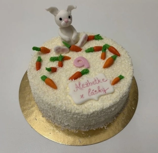 Torta Zajačik (povrch kokos)