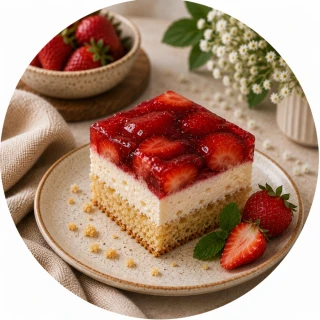 Mascarpone-jahodová kocka 100 g