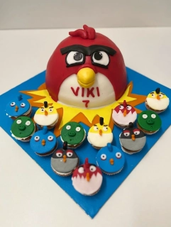 Torta Angry Birds / cupcake